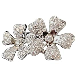 DE BEERS – Wildflowers Two Flower Diamond Ring – 18ct Weißgold – 1,07cts Diamanten – Mit Originalpapieren - De Beers