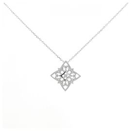 Autre Marque Collana in oro bianco 10K e diamanti