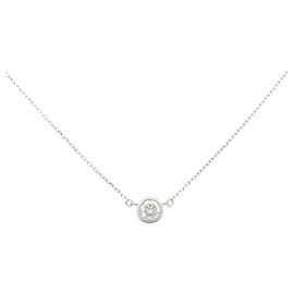 Autre Marque Collana solitario con diamante PT900