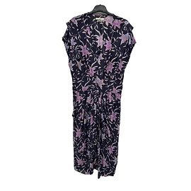 Isabel Marant Etoile Abito a fantasia blu navy