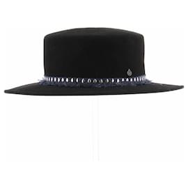 Cappello Maison Michel in cotone nero Taglia M