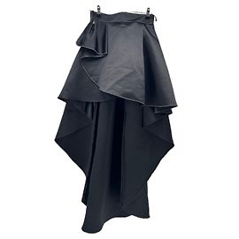 Elisabetta Franchi Falda larga negra voluminosa