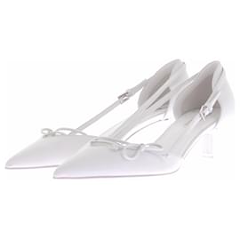 Décolleté slingback Prada in pelle bianca taglia 40