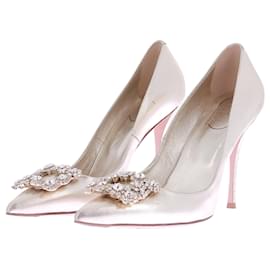 Roger Vivier Pumps aus Leder Gold Größe 40