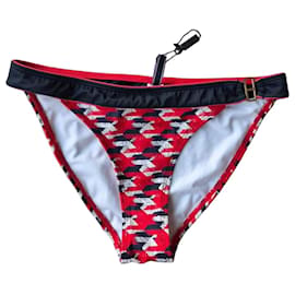 Parte inferior de bikini estampada en rojo y negro - Tommy Hilfiger