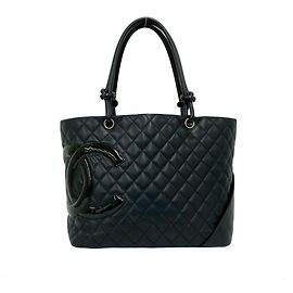 Chanel Cambon Line Coco Mark Leder Tote Bag