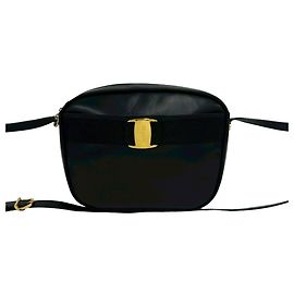 Borsa a tracolla in pelle Salvatore Ferragamo Vintage Vara Ribbon