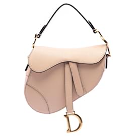 Borsa Saddle Dior beige in pelle di vitello granulata mini