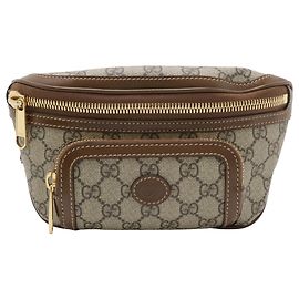 Gucci Gürteltasche Beige GG Supreme Interlocking G