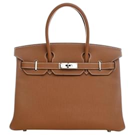Hermès Marrone Togo Birkin Retourne 30