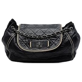 Chanel Black Quilted Lambskin East West Mademoiselle Accordion Flap
