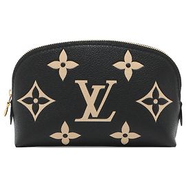 Louis Vuitton Black Bicolor Monogram Empreinte Giant Kosmetiktasche