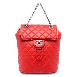 Zaino Chanel Red Small Lambskin Cuba Color Urban Spirit