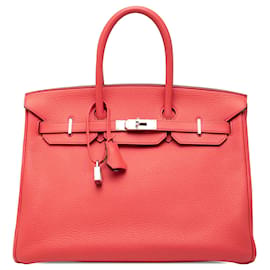 Hermès Red Clemence Birkin Retourne 35