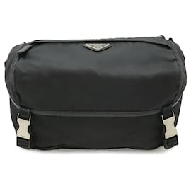 Borsa a tracolla Prada Nylon Leather Triangle