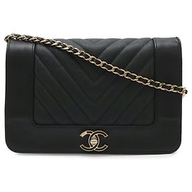 Borsa a tracolla Chanel Mademoiselle V-Stitch Chevron
