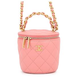 Borsa a tracolla Chanel in agnello con catena