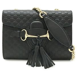 Borsa a tracolla GUCCI Microguccissima Emilie