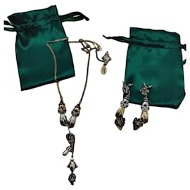 Set coordinato collana e orecchini con motivo mano e teschio Alexander McQueen - Alexander Mcqueen