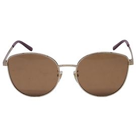 Gafas de Sol Gucci Round Tinted en Metal Dorado
