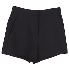 Shorts mini entallados Valentino Garavani en lana negra