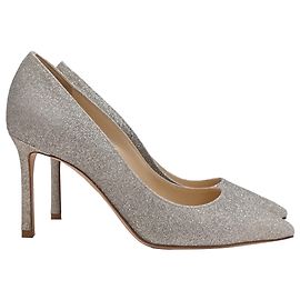 Décolleté Romy di Jimmy Choo in glitter argento