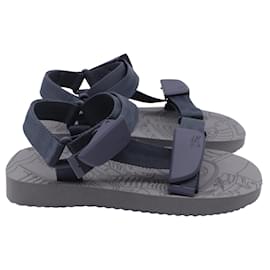 Sandali Trek Burberry in gomma blu navy