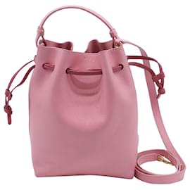 Borsa a secchiello con coulisse Mansur Gavriel Confetti in pelle rosa