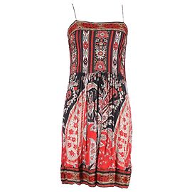 Vestido estampado de largo por la rodilla en viscosa multicolor Isabel Marant