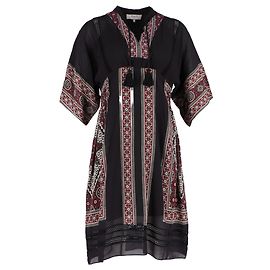 Túnica estampada Sea New York con minivestido en viscosa negra