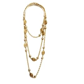 Chanel circa 1990 Collier Sautoir Ceinture Haute Couture CC String Necklace Belt