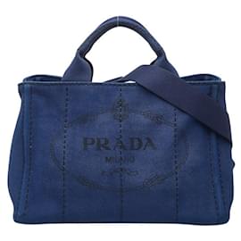 Mini borsa a mano Prada Canapa