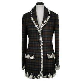 Chanel Fall 2019 RTW Tweed-Jacke mit Karomuster