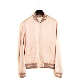 Saint Laurent Bomber Rosa Ricamata Love