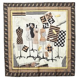 Fendi Zucca Torso Motif Scarf