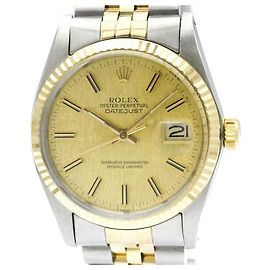 Rolex Datejust 16013 18K Gold Steel Ladies Watch