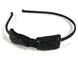 Cerchietto Alice con strass neri Chanel