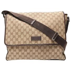 Borsa a tracolla Gucci GG Canvas beige