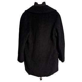 Max Mara Abrigo Cruzado Lana y Cashmere - Negro