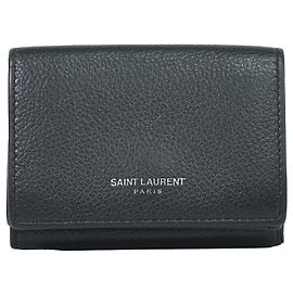 Saint Laurent Compact Matelassé en cuir