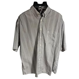 Yves Saint Laurent Pour Homme Camisa de manga corta a rayas