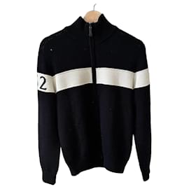 Moncler Wollpullover mit Reißverschluss