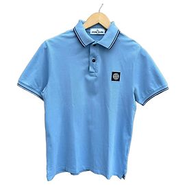 Stone Island Polo azzurro chiaro uomo