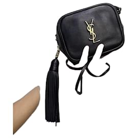 Borsa a tracolla Saint Laurent in pelle nera