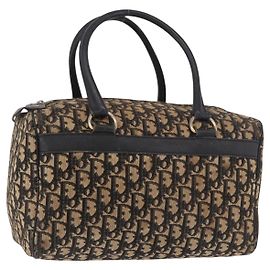 Borsa Christian Dior Trotter Canvas Blu Navy Argento Autentica ka4937