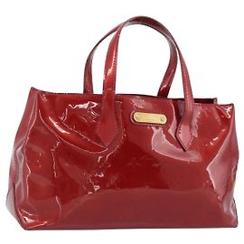 LOUIS VUITTON Borsa Monogram Vernis Wilshire PM Pomme D'amour M93642 Auth 189225