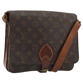 LOUIS VUITTON Borsa a tracolla Monogram Cartouchiere GM M51252 LV Auth 188485