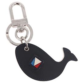LOUIS VUITTON Charm Whale America's Cup Pelle Rosso Nero M62347 Auth bs35710V