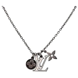 Collana in metallo Silver LOUIS VUITTON M00317 LV Auth am11978A - Louis Vuitton