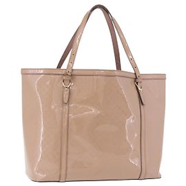 Bolso Tote GUCCI Micro GG Canvas Micro Guccissima en PVC Rosa Oro 309613 Auth 189026